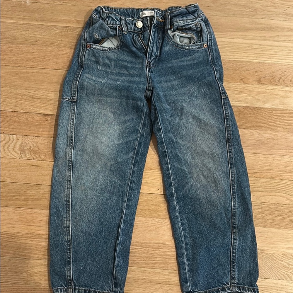 Zara barrel jeans size 8